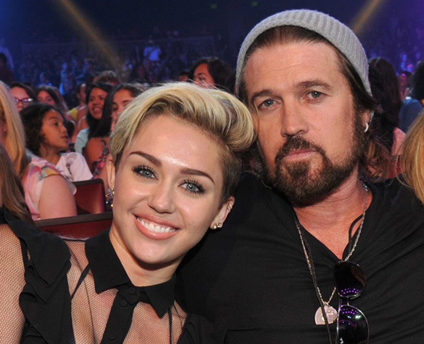 Billy Ray and Miley
