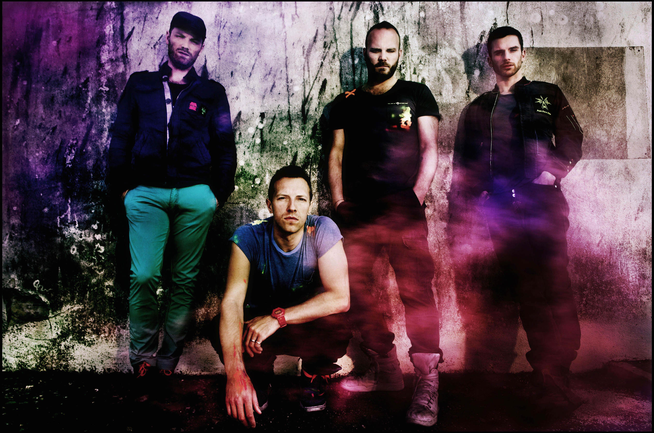 Coldplay photographed in San Francisco