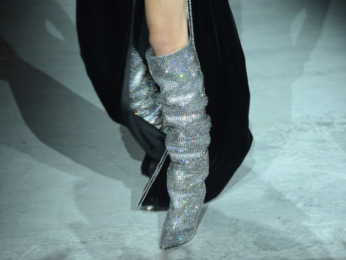 These Yves Saint Laurent Rhinestone Boots Have A Massive Waiting List ...