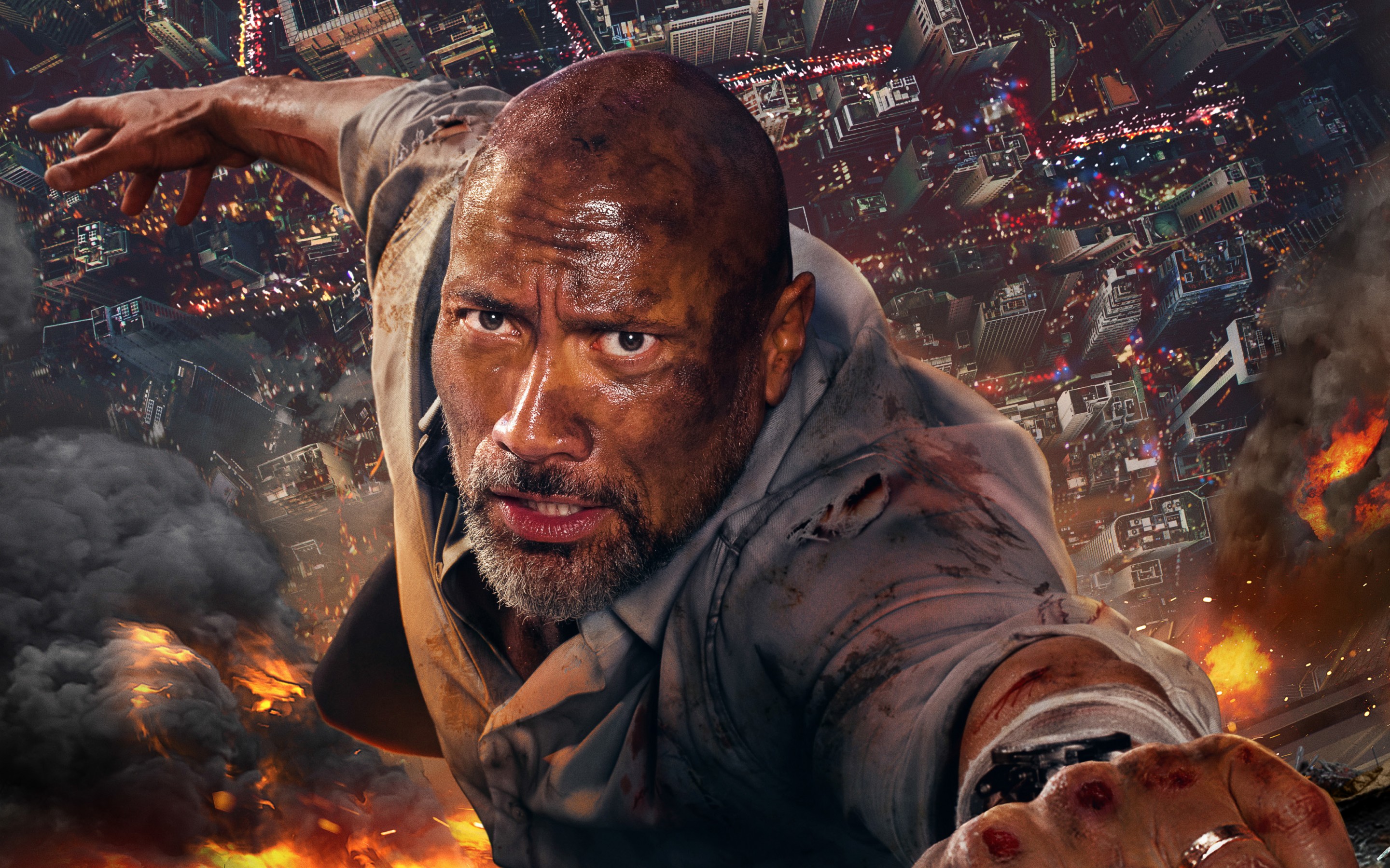 New Trailer For Dwayne Johnson Action Movie 'Skyscraper' Film Trailer